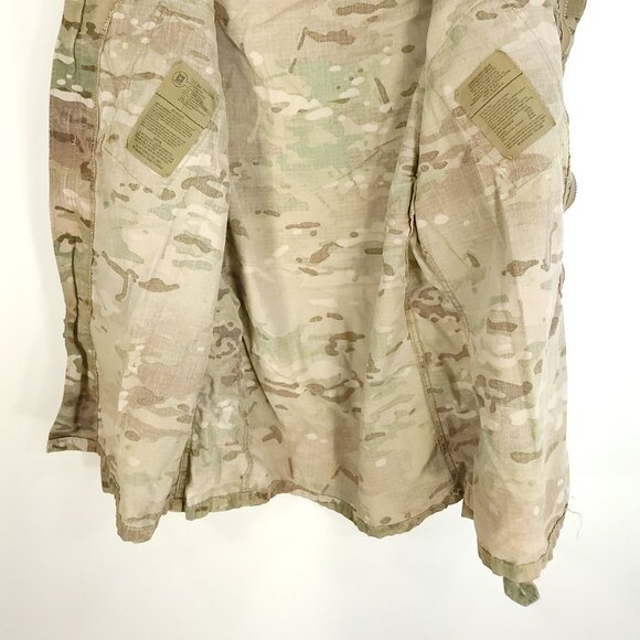US Military Coat Army Combat Men's Med Long Multicam Camo FR Zip Hook Loop Front - Picture 7 of 10